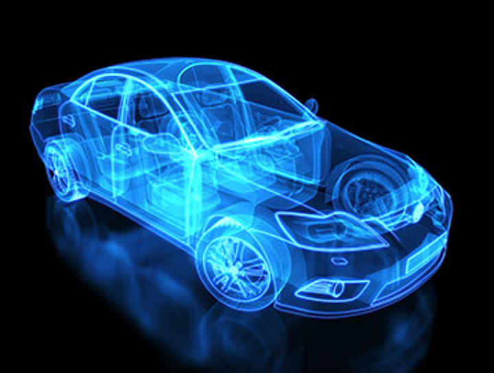 car model sketch in 3D