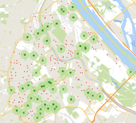 information graphic of hotspots in Vienna