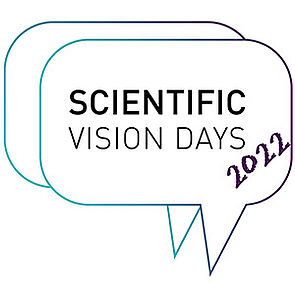Sprechblase in AIT Farben mit SVD 22, den Scientific Vision Days, der Vortragsreihe des AIT