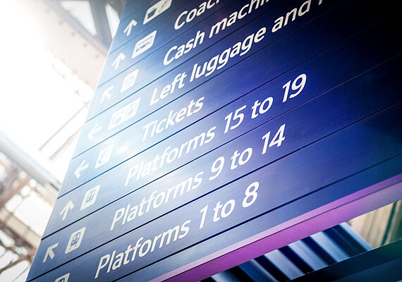 Station sign