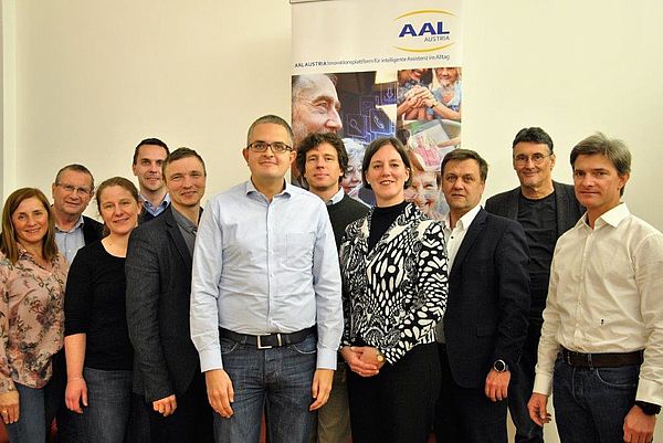 Gruppenfoto: Markus Garschall mit den Vorstandsmitgliedern