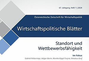 cover wirtschaftspolititsche Blätter