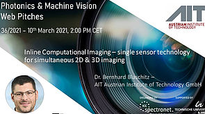 announcment - TechTalk Bernhard Blaschitz  on AIT Technology ICI Inline Computaional Imaging