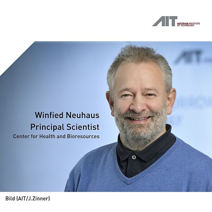 Bild(AIT/Zinner): Winfried Neuhaus, Principal Scientist, Center for Health and Bioresources