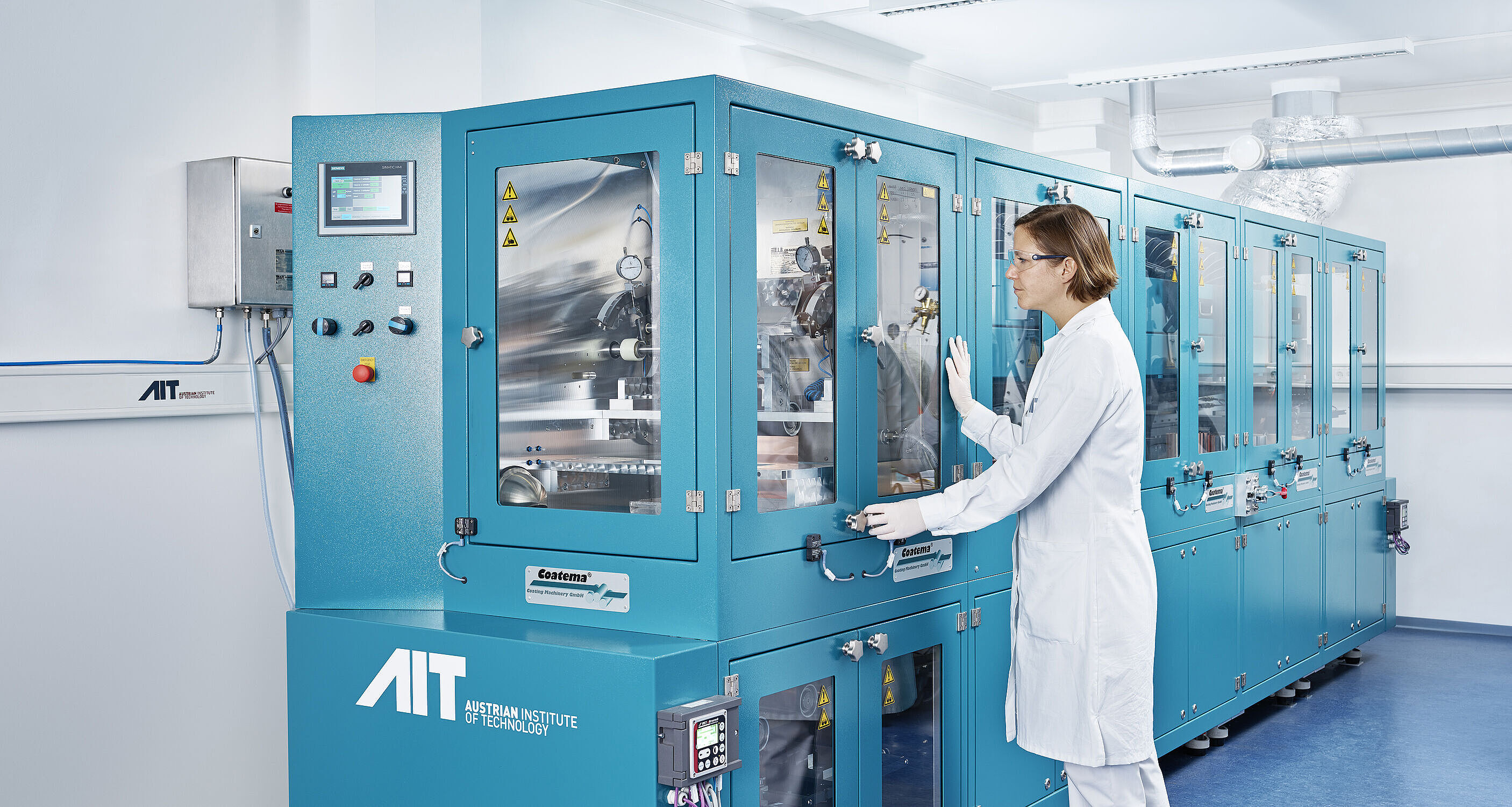 Batterie Pilotlinie im Labor