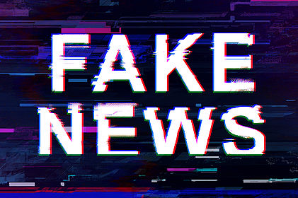 Fake News Schriftzug
