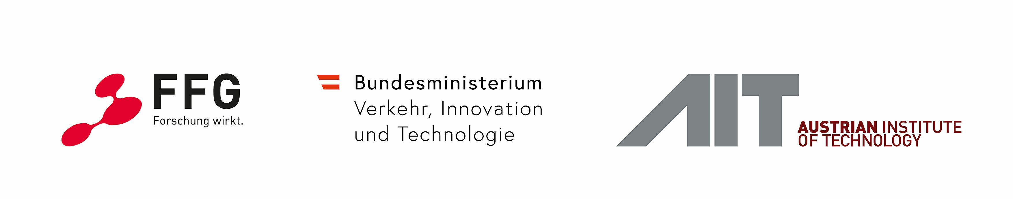 Logos FFG, bmvit und AIT