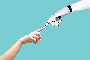 roboter meets human hand