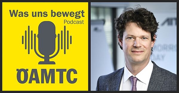 ÖAMTC Podcast Logo, Helmut Kühnelt