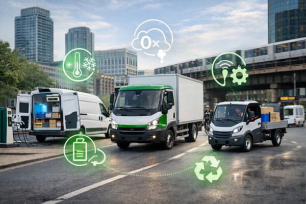 Symbolbild Shift2Zero - Emissionsfreie Logistikfahrzeuge