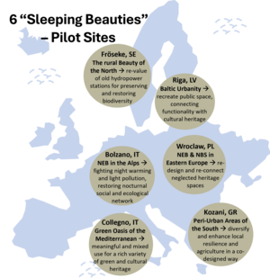 Pilotregionen des Projekts