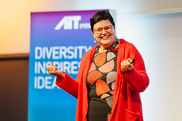 Monika Herbstrith-Lappe beim Neujahrsempfang.