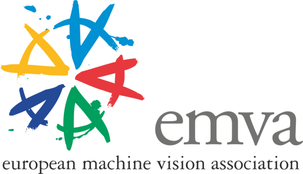 Logo of the European Machine Vision Association with different colours