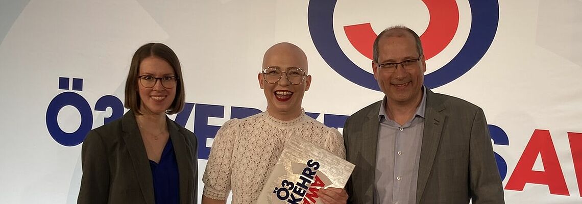 Sieger:innenfoto bei der Preisverleihung