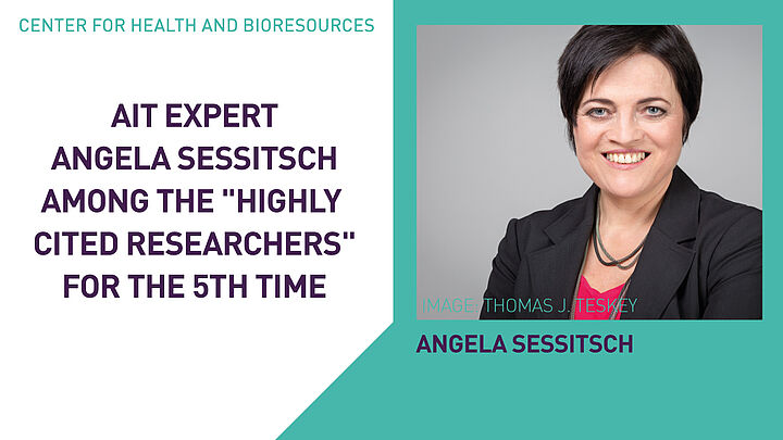 AIT Mikrobiom Expertin Angela Sessitsch ist das fünfte Jahr in Folge unter den „Highly Cited Researchers“ weltweit.