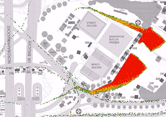 conurbations of people in front of sports facilities