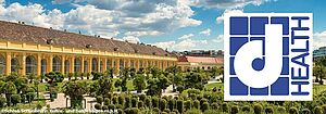 dHealth Logo und Schloss Schönbrunn