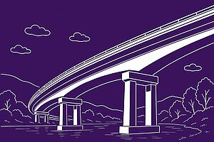 sketch of a bridge