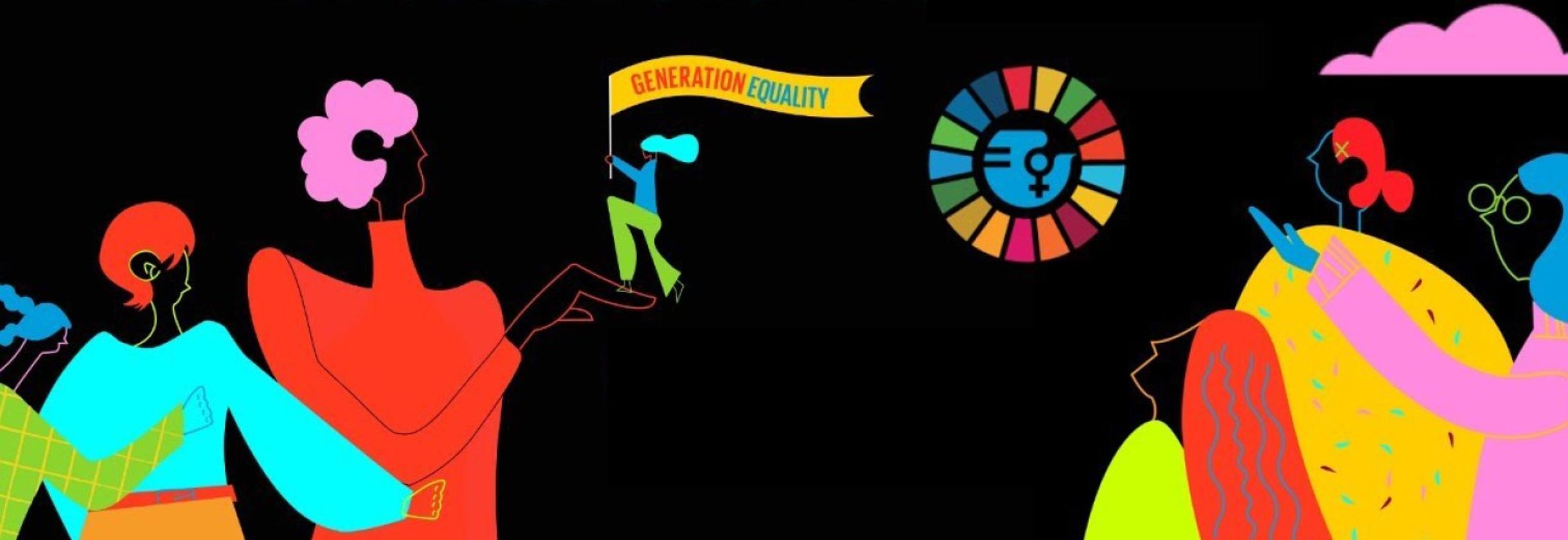 logo shows "gender equality" as a "sustainable development goal
