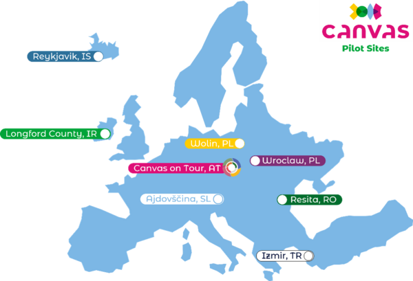 Canvas map