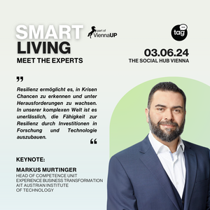 Markus Murtinger hält die Keynote beim Vienna Up Festival am 3. Juni