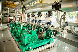 Industirerohre und Boiler indoor 