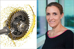 gear wheel and portrait Andrea Kasztler