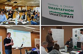 [Translate to English:] Collage Smartathon Hamburg