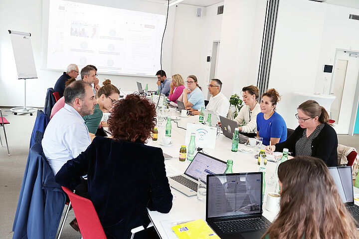 Arbeitssituation beim Meeting