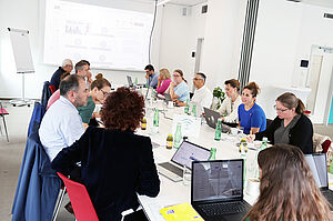 Arbeitssituation beim Meeting