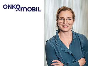 Onkomobil Logo + Portrait Angelika Rzepka