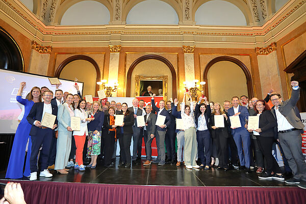 All the Winners on Stage