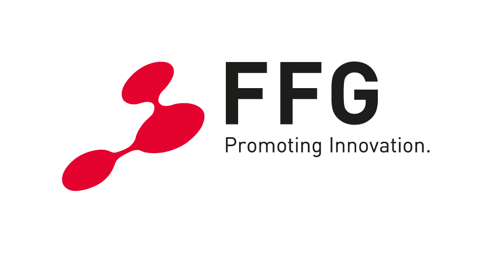 FFG Logo mit dem Slogan "Promoting Innovation"