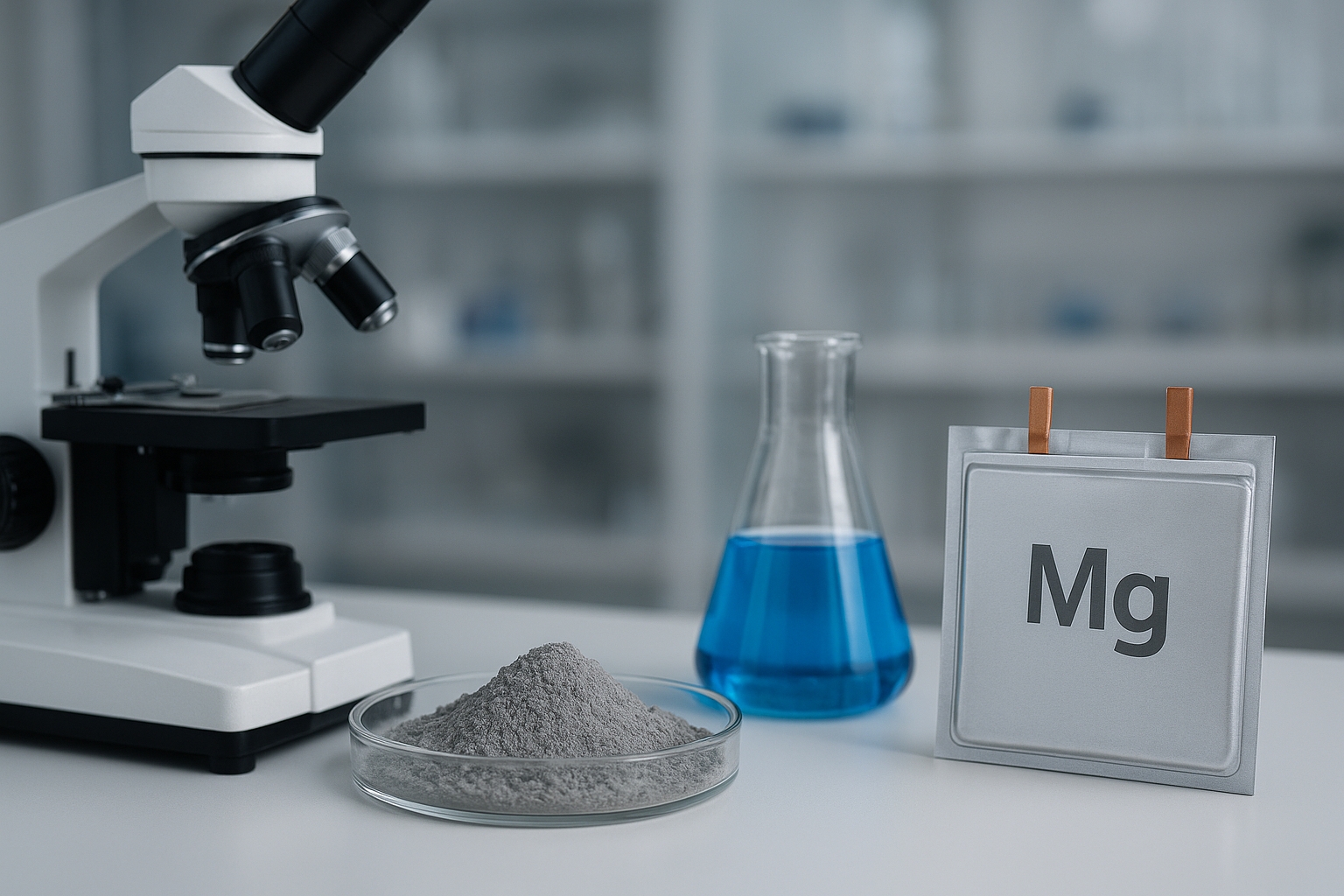Laboratory with microscope