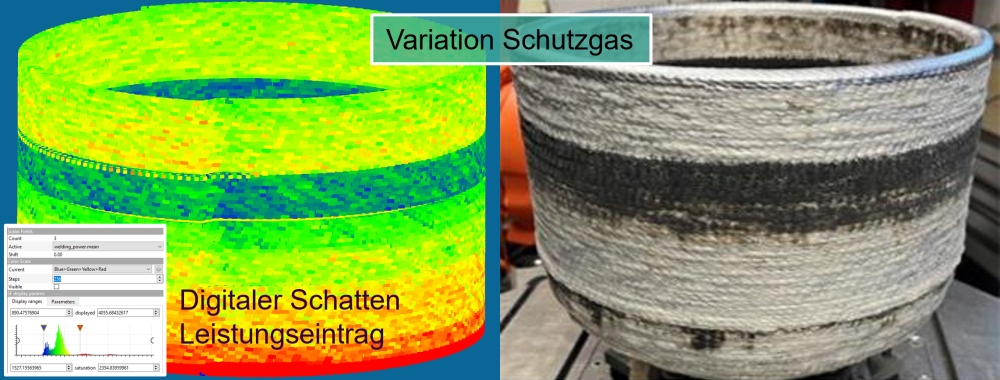 Simulation und Bauteil