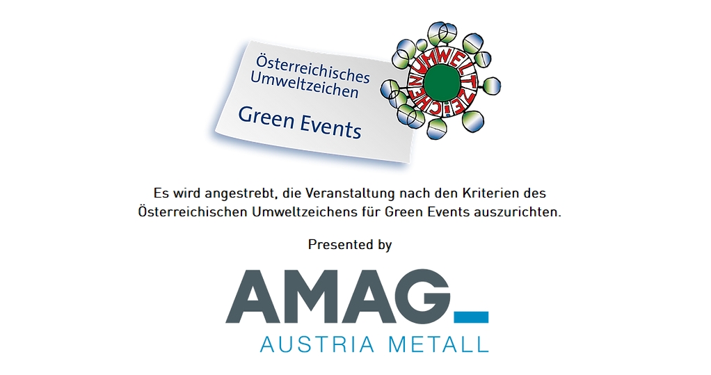 Logo Green Event, presented by AMAG