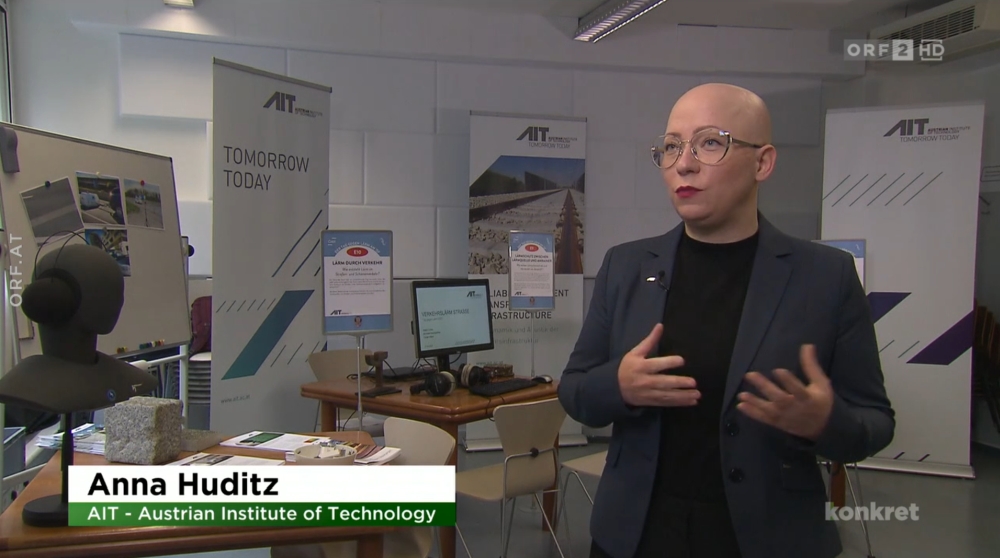Anna Huditz am Tag gegen Lärm