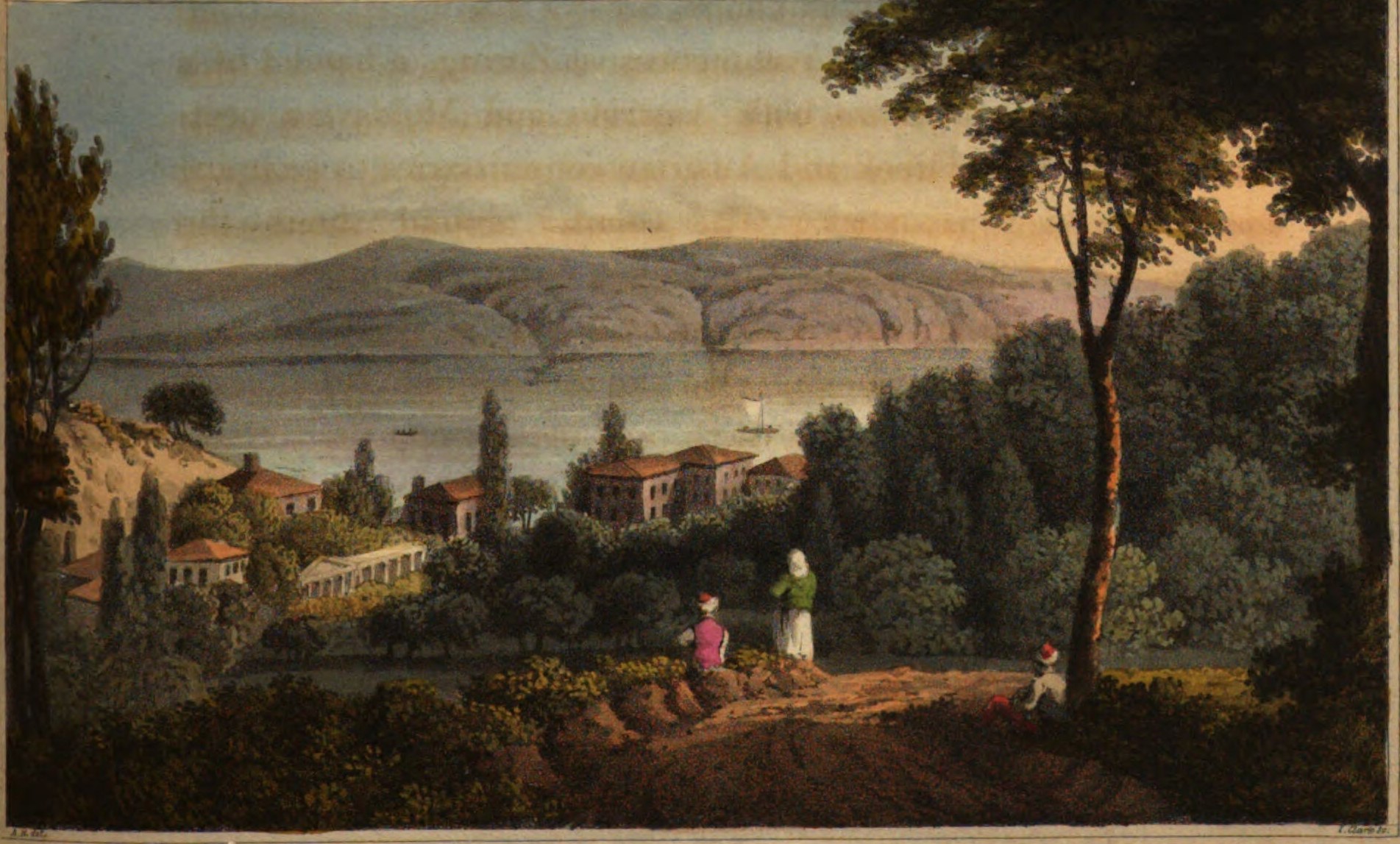 Ansicht von Terabya, einem historischen Stadtteil Istanbuls. Quelle: Adam Neale, Travels Through Some Parts Of Germany, Poland, Moldavia, And Turkey, London: Longman, Hurst, Rees, Orme, And Brown and Edinburg: A. Strahan A. Constable And Co. 1818, http://data.onb.ac.at/ABO/%2BZ18392100X, © ÖNB.