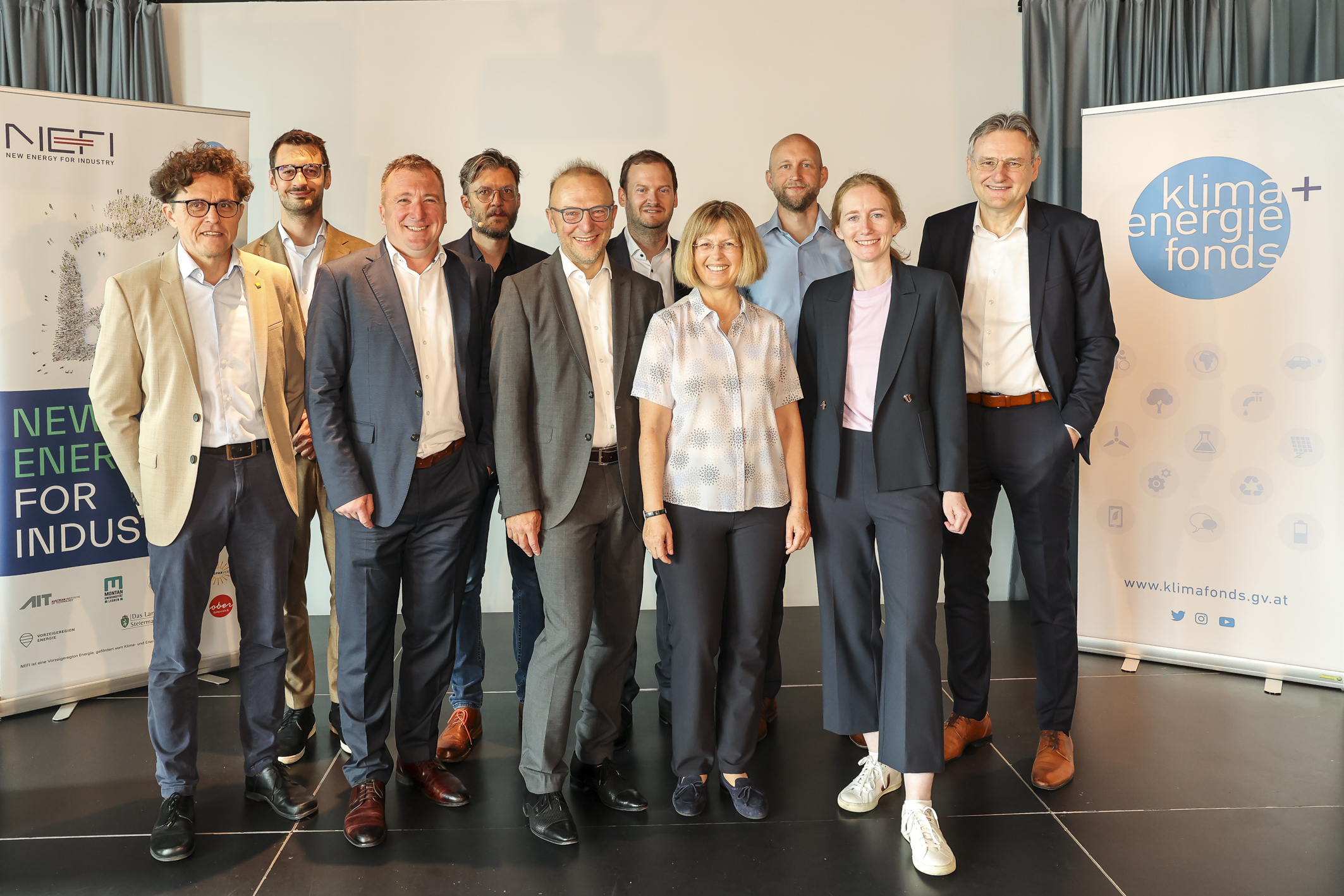 Guppenfoto wichtiger Vertreter des neuen Innovationslabors NEFI+
