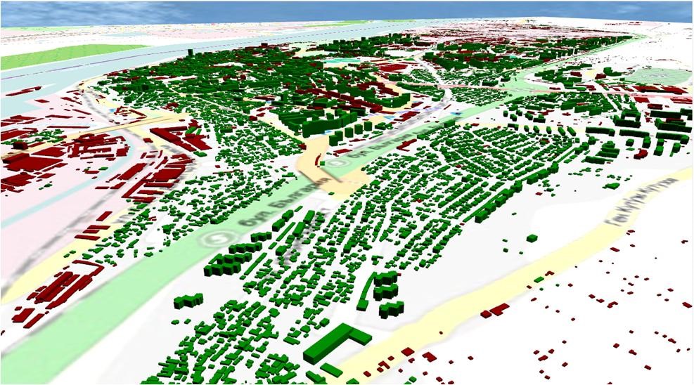 [Translate to English:] computer visualisation of a city