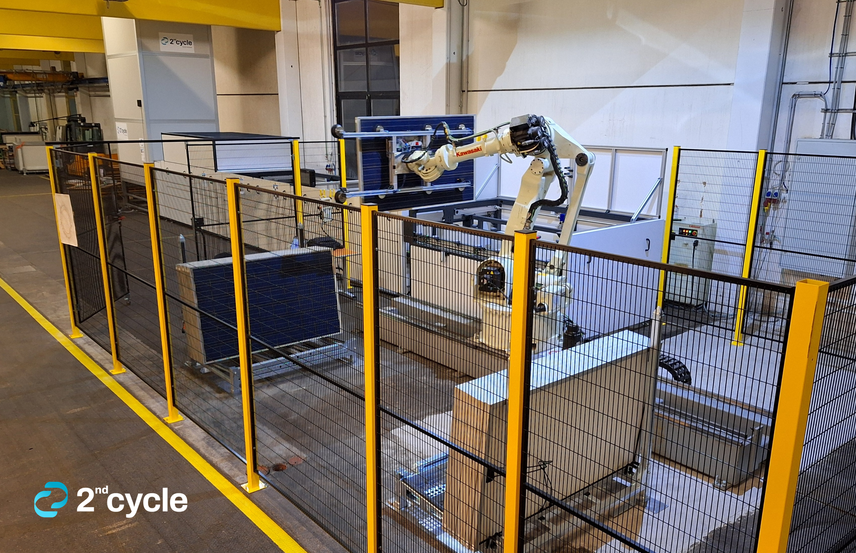 Upcycling Anlage für Photovoltaikmodule bei der Firma 2nd cycle