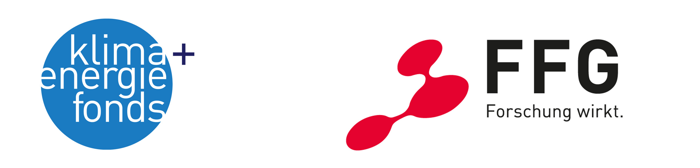Logo des Klima- und Energiefonds sowie der FFG - Österreichische Forschungsförderungsgesellschaft